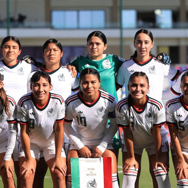 Jugadoras de la selección mexicana femenil sub-17 en el Mundial de Marruecos 2026